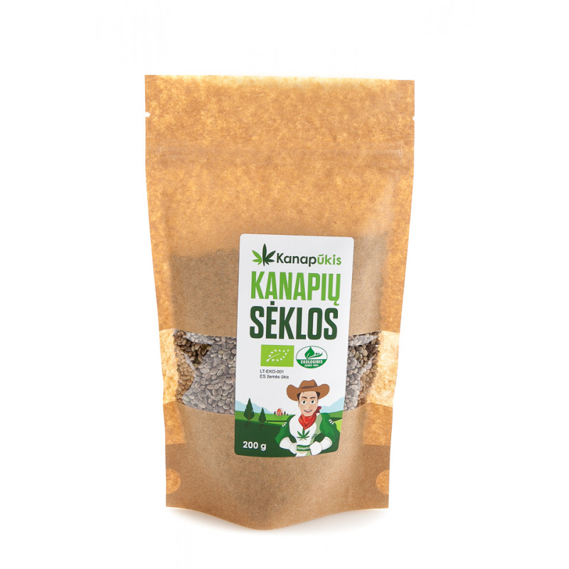 Ekologiškos kanapių sėklos 200gr. R00098